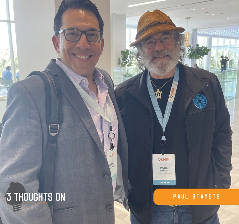 Rafael Andrade with Paul Stamets