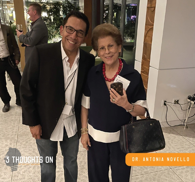 Rafael Andrade and Dr. Antonia Novello