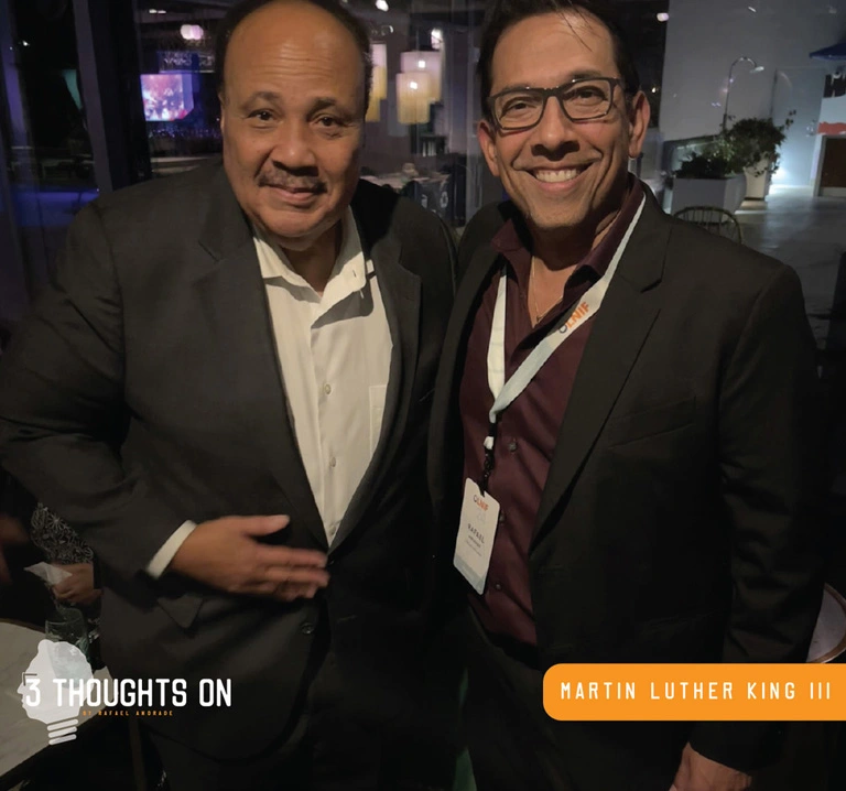 Rafael Andrade and Matin Luther King III
