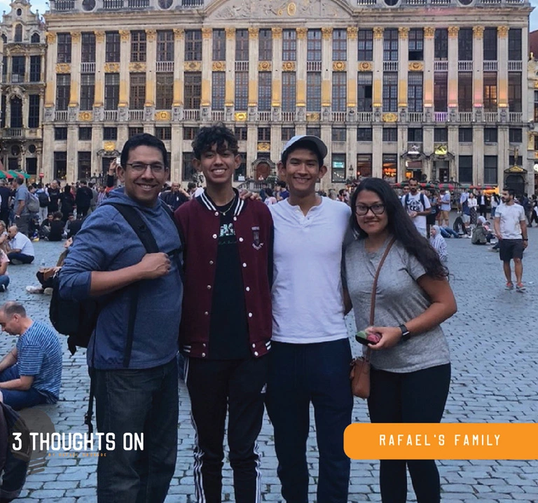 Rafael Andrade with his Family